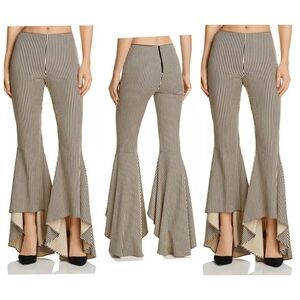 Alice and OliviaJinny Striped High/Low Flared Pants Size 4